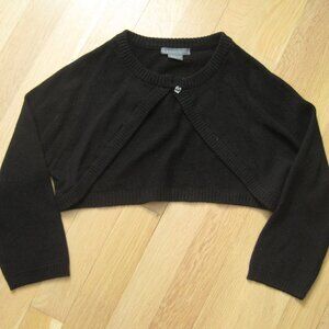 A|X Armani Exchange Black Mini Cardigan‎ Size S Wool Cashmere Blend Cover Up